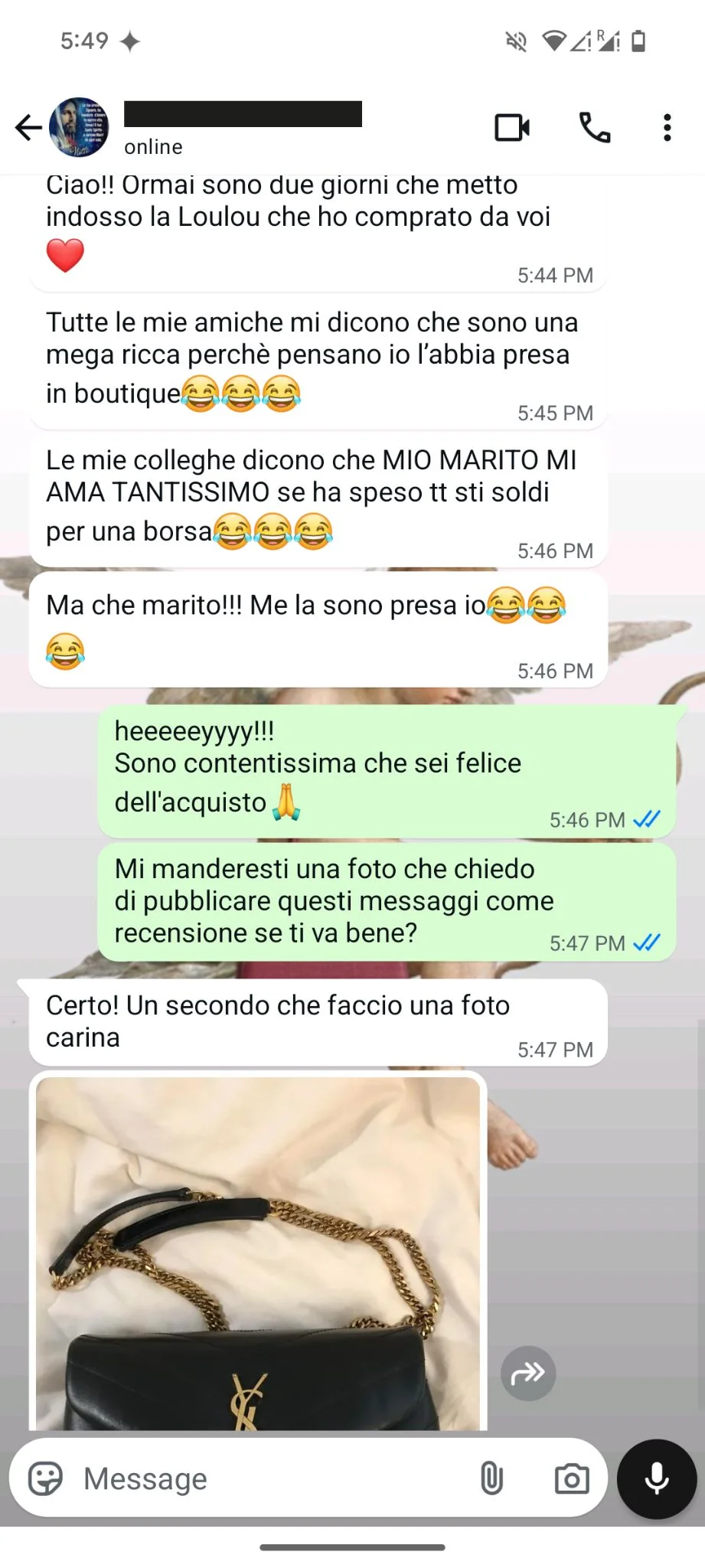 Client WhatsApp Review 1