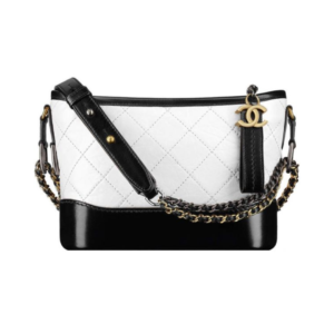 Chanel Gabrielle Hobo Mini Bag in White Leather 20cm