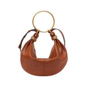 Chloé Mini Bracelet Hobo Bag in Tan Leather 32cm