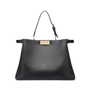 Fendi Peekaboo ISeeU Bag in Black Leather 25.5 cm