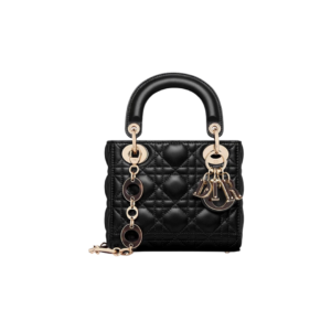 Mini Lady Dior bag black 17cm