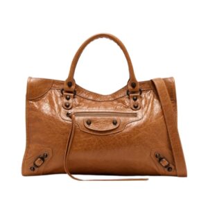 Balenciaga Le City Medium Brown Leather Bag 37cm