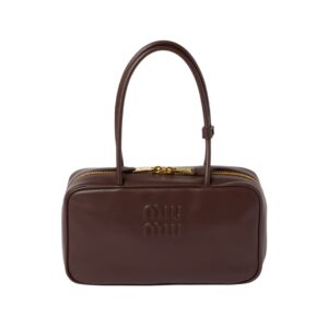 Miu Miu Heidelholz Leather Top-Handle Bag 17cm