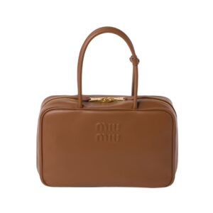 Miu Miu Beau bag in cognac leather 23 cm