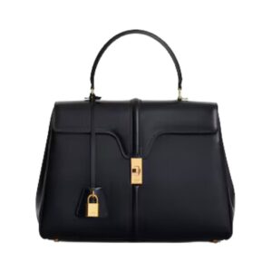 Céline Classique 16 satin black bag 32 cm