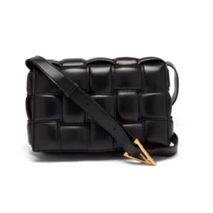 Bottega Veneta Cassette Bag in Black Leather 25.9 cm