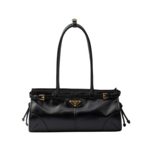 Prada Bonnie Medium Bag in Black Leather 15.5 cm