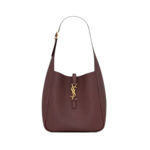 Saint Laurent Le 5 à 7 Small Supple burgundy bag 23 cm