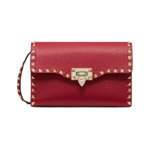 Valentino Crossbody Bag in Red Leather 22.5 cm