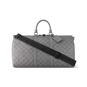Louis Vuitton Keepall Bandoulière 50 bag in anthracite grey