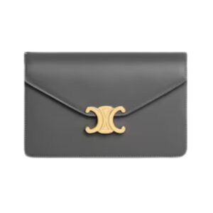 Celine Margo Chain Bag in Grey Leather 19.5cm