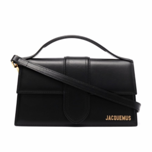 Jacquemus Le Grand Bambino Bag in Black Leather 23.5 cm