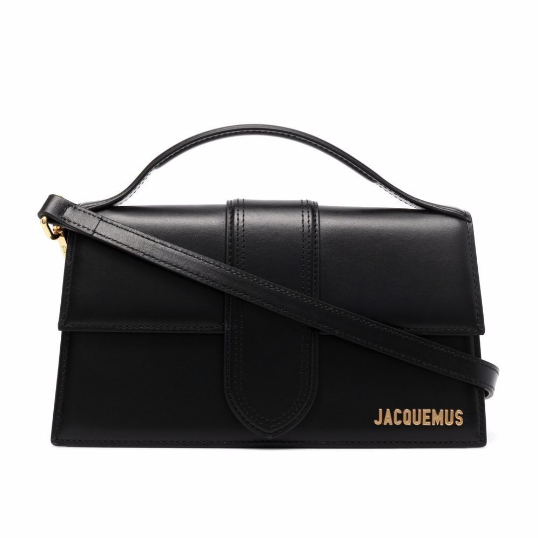 Jacquemus Le Grand Bambino Bag in Black Leather 23.5 cm