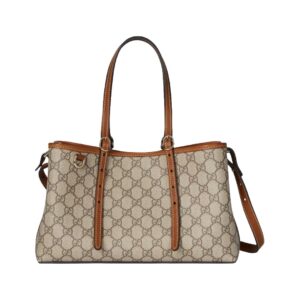 Gucci GG Emblem small shopper bag 30 cm beige