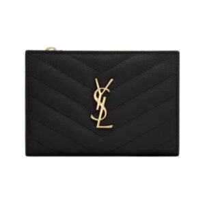 Saint Laurent Cassandre Bifold Wallet in Beige Quilted Leather 10.5 cm