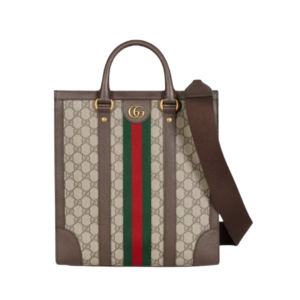 Gucci Ophidia Vertical Tote Bag in GG Supreme Fabric 30 cm