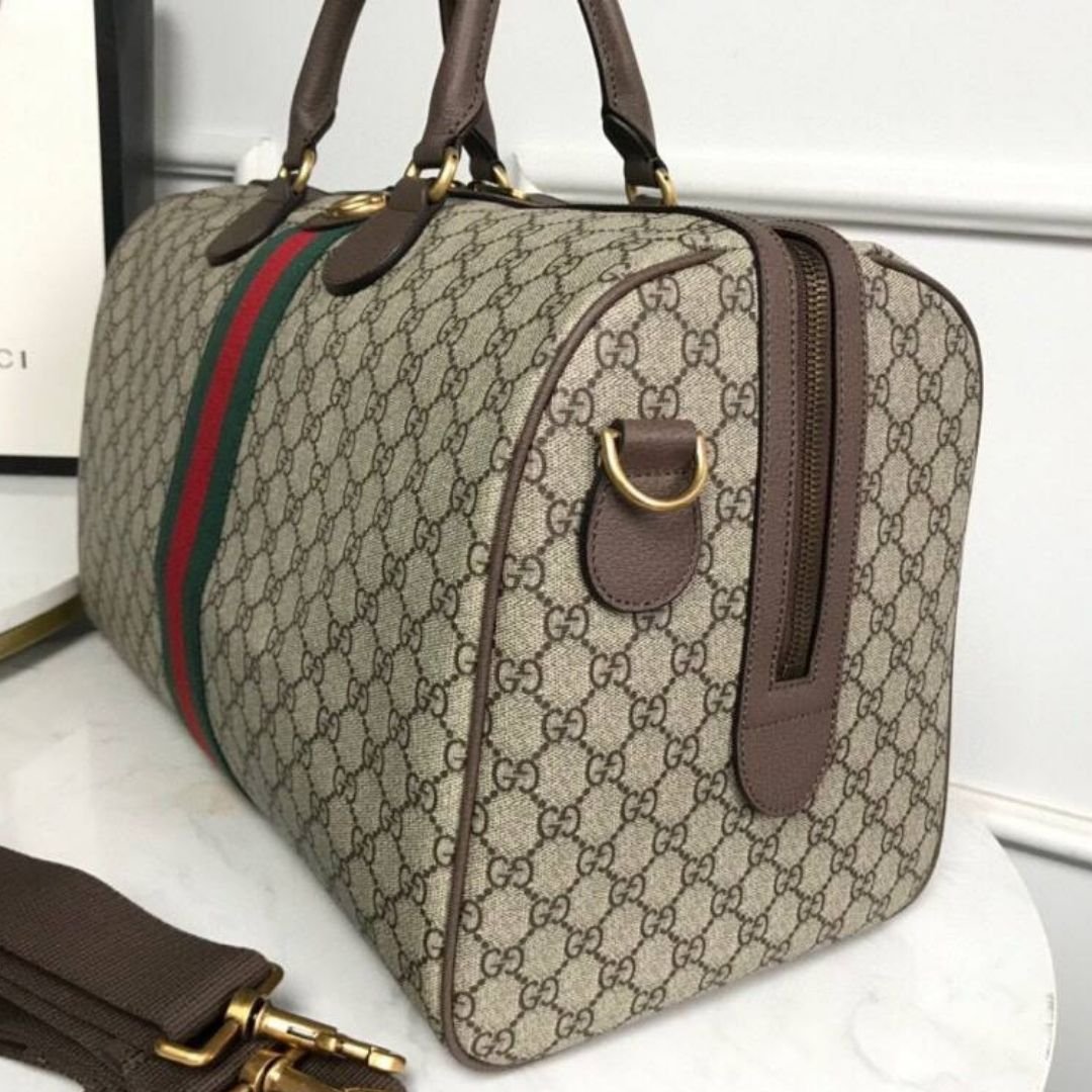 Gucci Ophidia Boston GG Supreme Dark Coffee 44cm Bag - Image 4