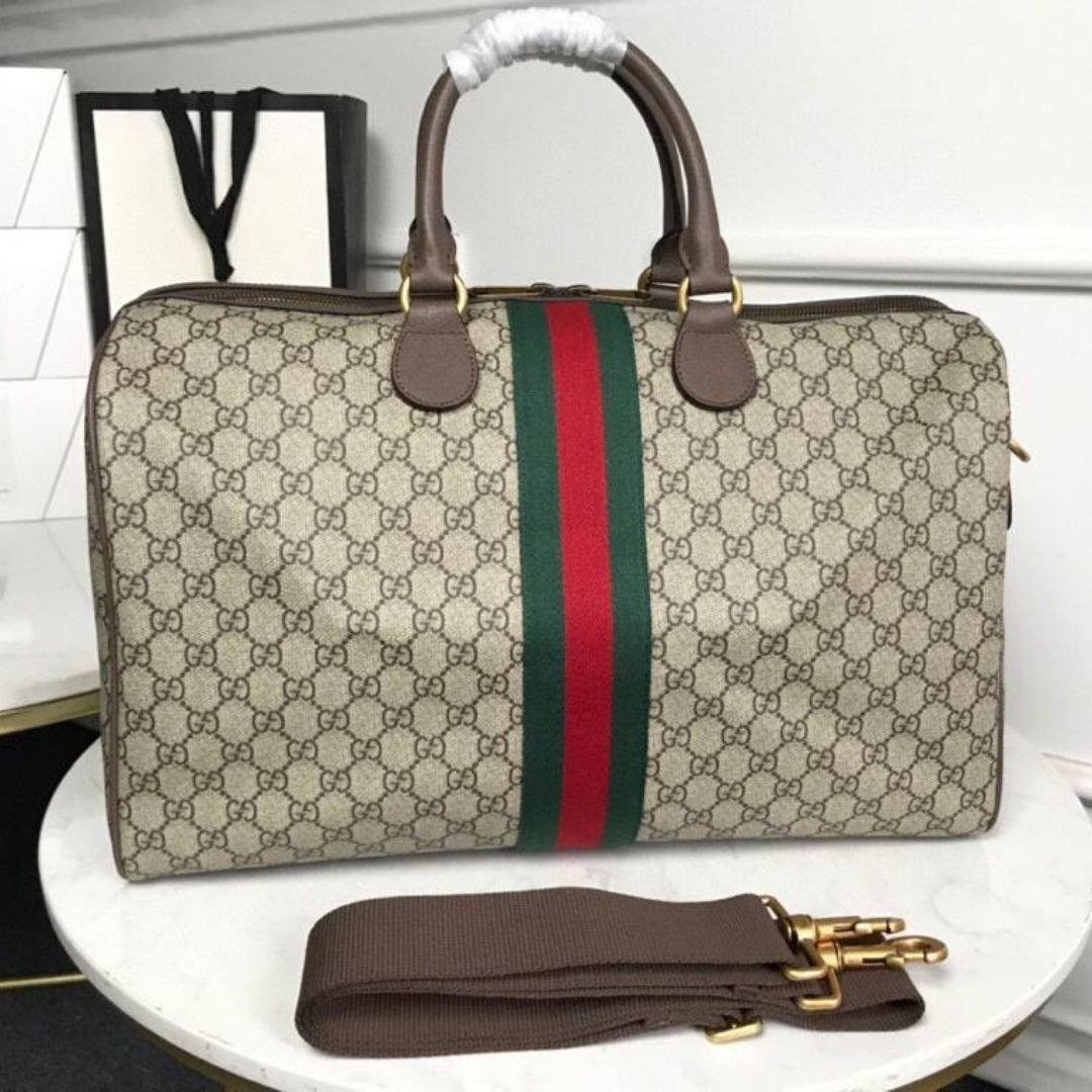 Gucci Ophidia Boston GG Supreme Dark Coffee 44cm Bag - Image 3