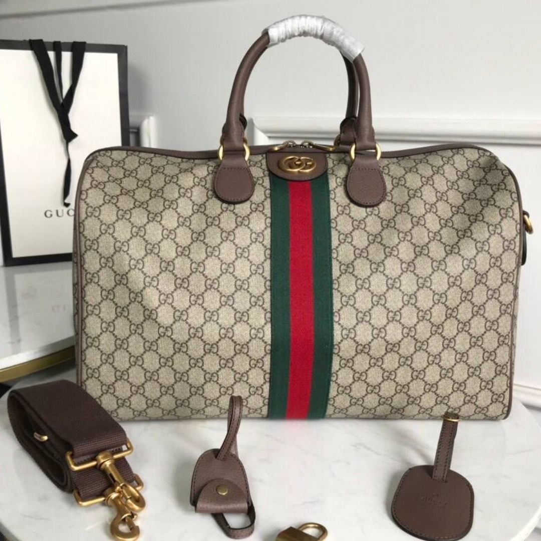 Gucci Ophidia Boston GG Supreme Dark Coffee 44cm Bag - Image 2