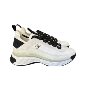 Dior D-Connect sneakers in beige and white mesh with oversized sole