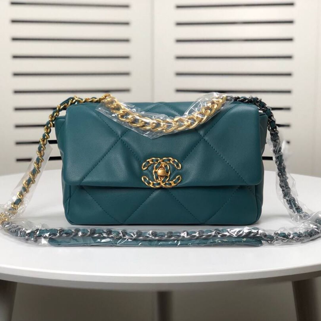 Chanel 19 turquoise bag 26 cm - Image 3