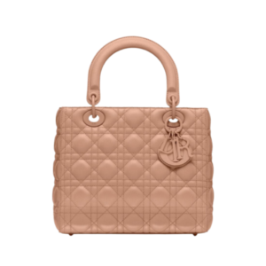 Dior Lady Ultra-Matte Bag in Cream Leather 24cm