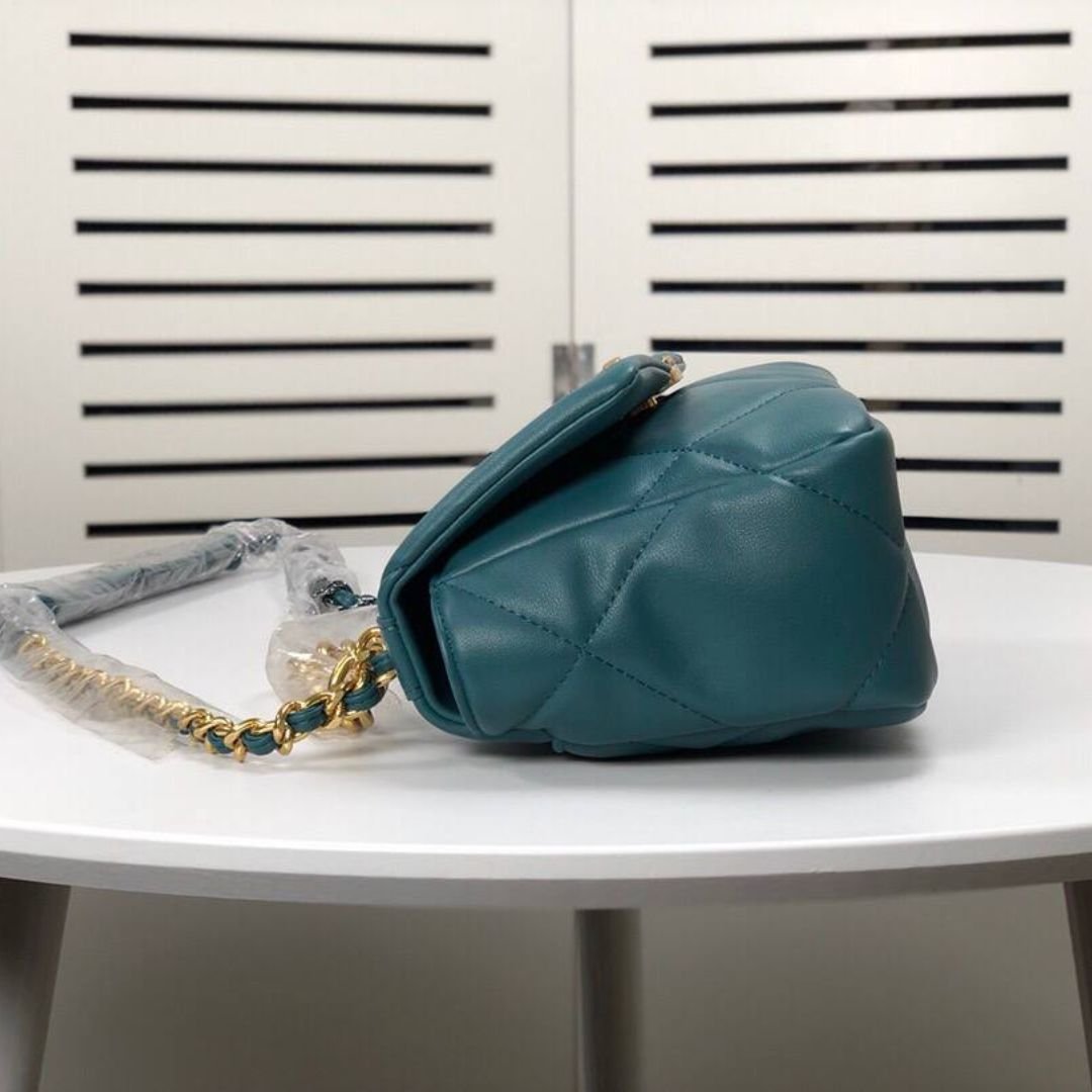 Chanel 19 turquoise bag 26 cm - Image 4