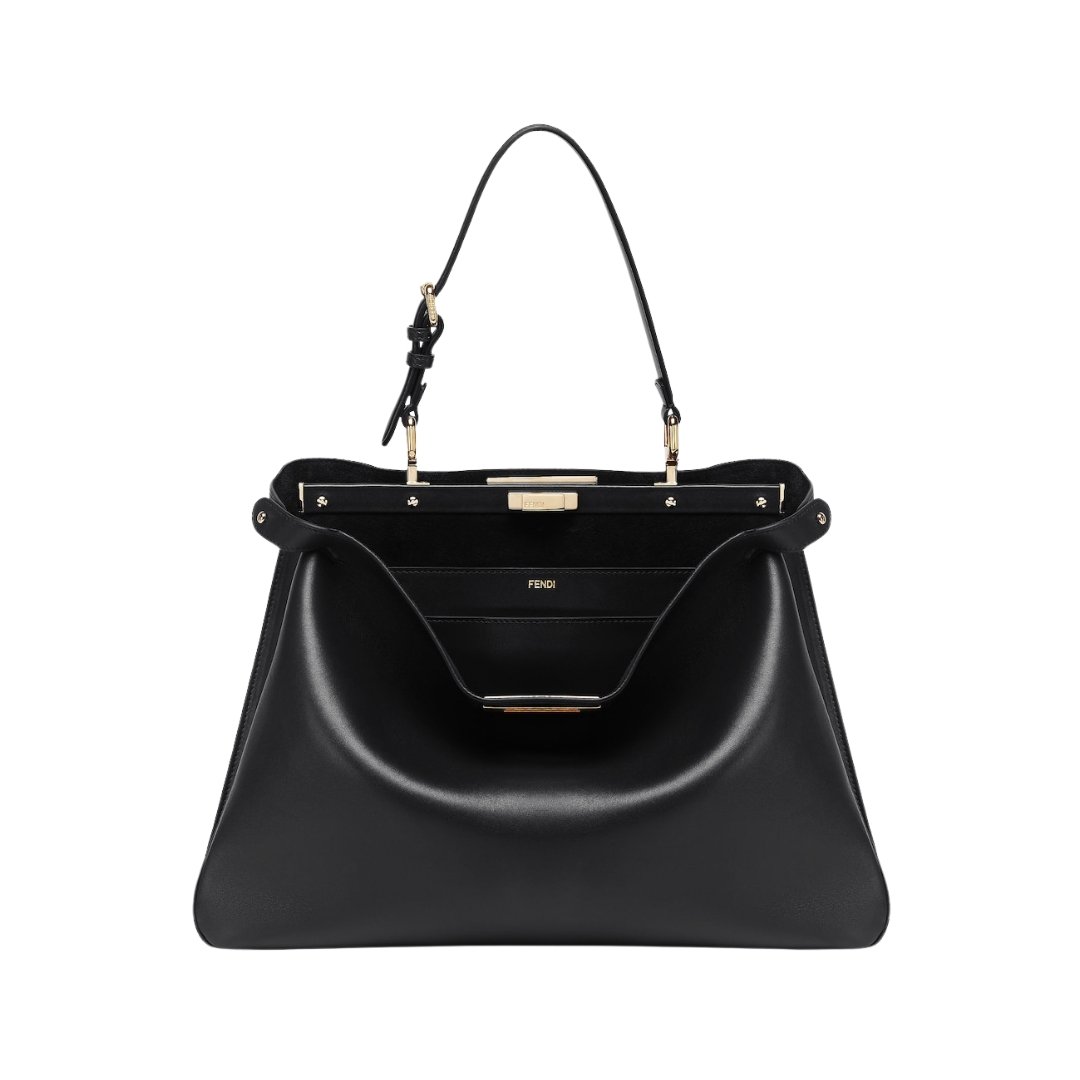 Fendi Peekaboo ISeeU Bag in Black Leather 25.5 cm - Image 2