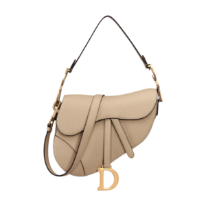 Dior Mini Saddle Bag in Sand Leather 19.5cm