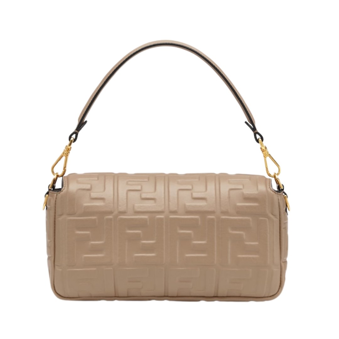 Fendi Baguette bag in taupe nappa leather 19 cm - Image 2