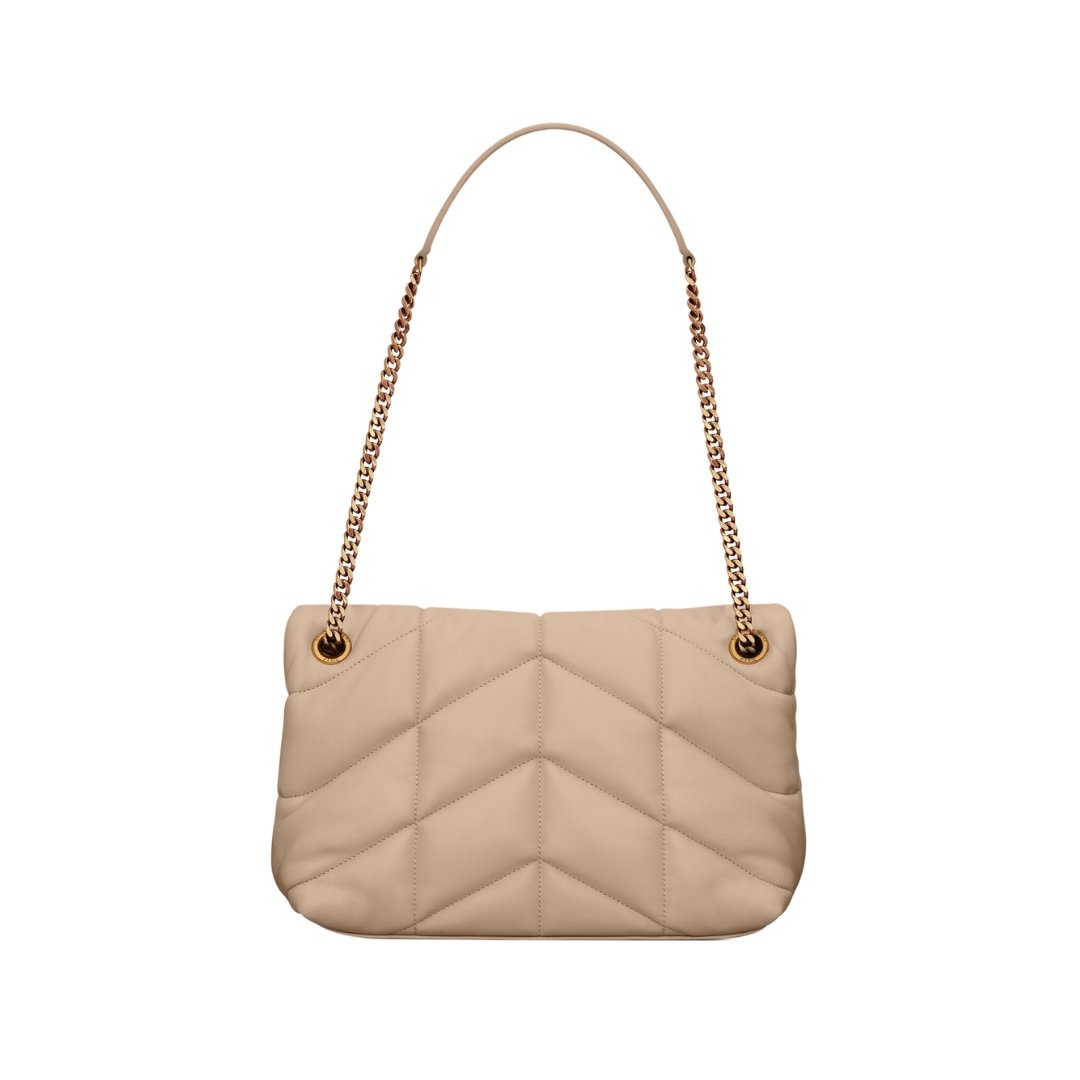 Saint Laurent Loulou Puffer Small bag in beige nappa 29 cm - Image 2