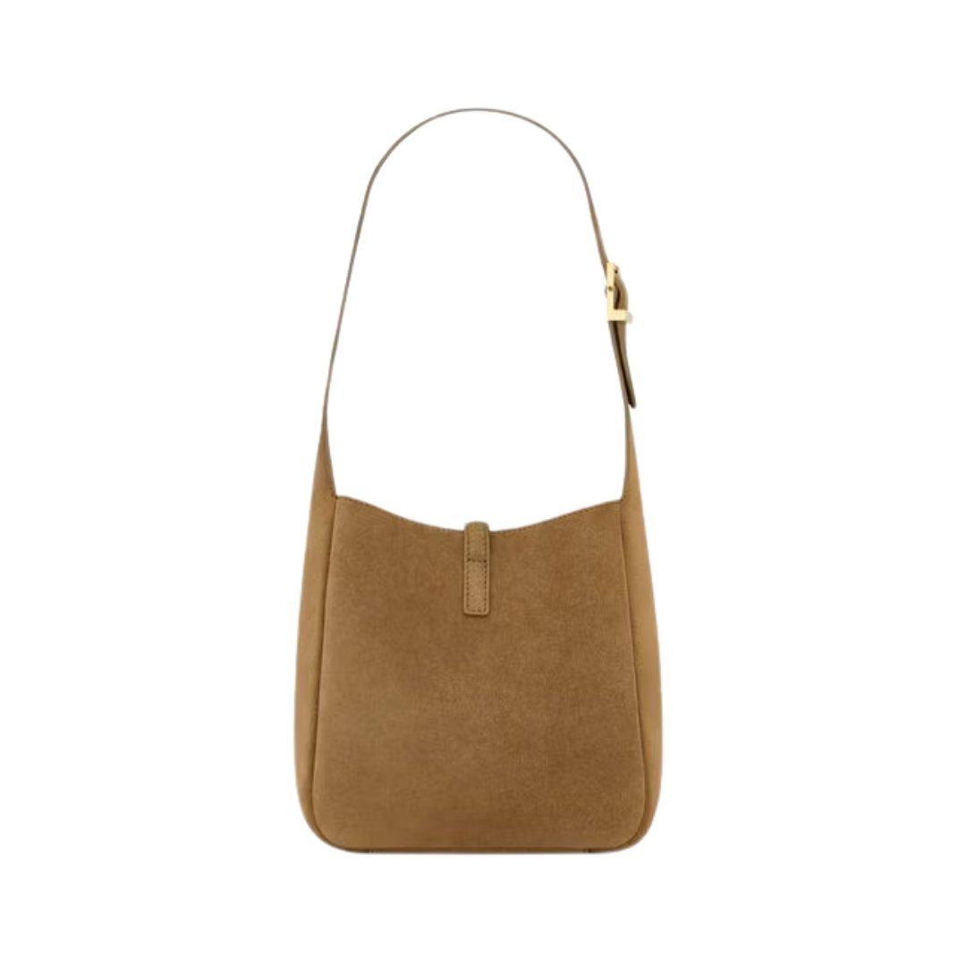 Saint Laurent Le 5 à 7 Supple Baby bag in brown suede 17 cm - Image 2