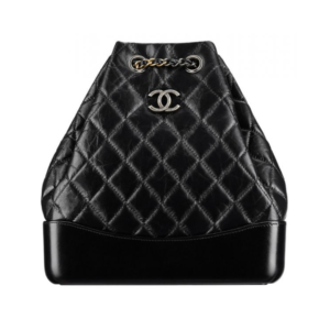 Chanel Gabrielle Bag in Black Leather 24 cm