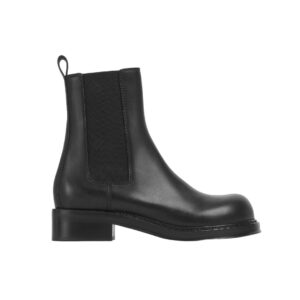 Gucci black leather ankle boots with chunky soles