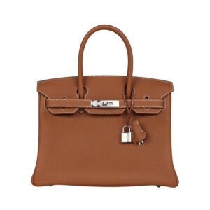 Hermès Birkin 30 bag in Gold Togo leather with palladium hardware