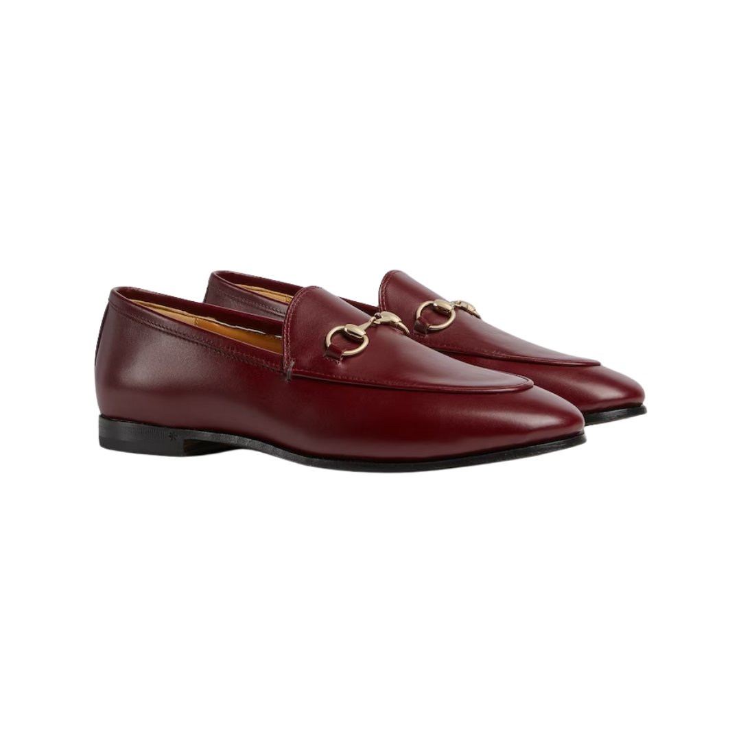 Gucci Jordaan loafers in cherry red leather - Image 2