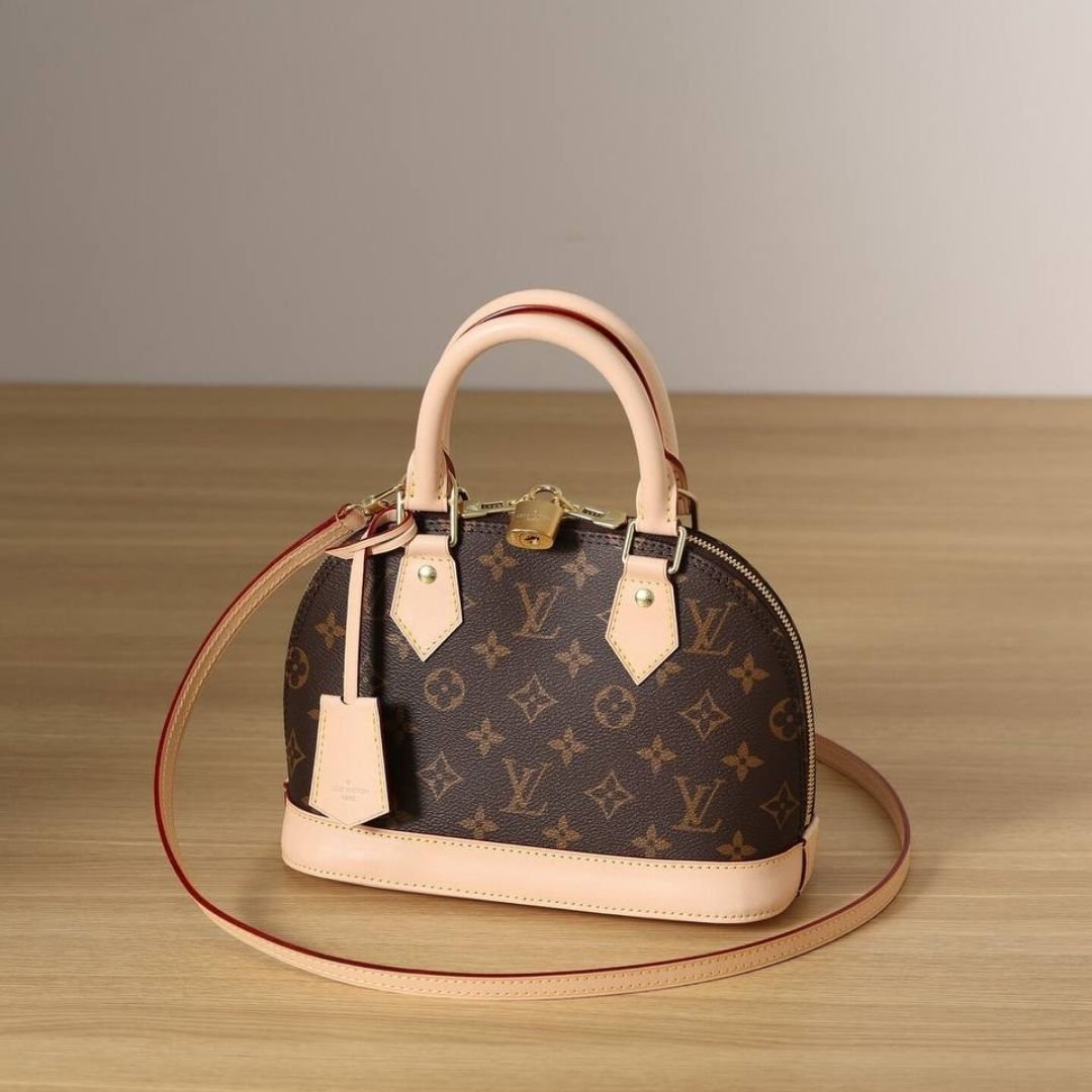 Louis Vuitton Alma BB Bag in Brown/Pink Monogram Canvas 25cm - Image 2