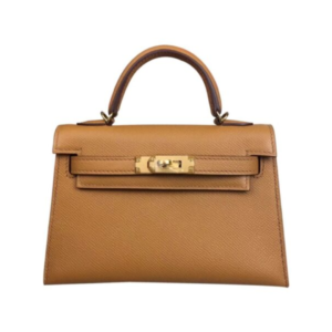 Hermès Kelly 20 Bag in Light Coffee Epsom Leather