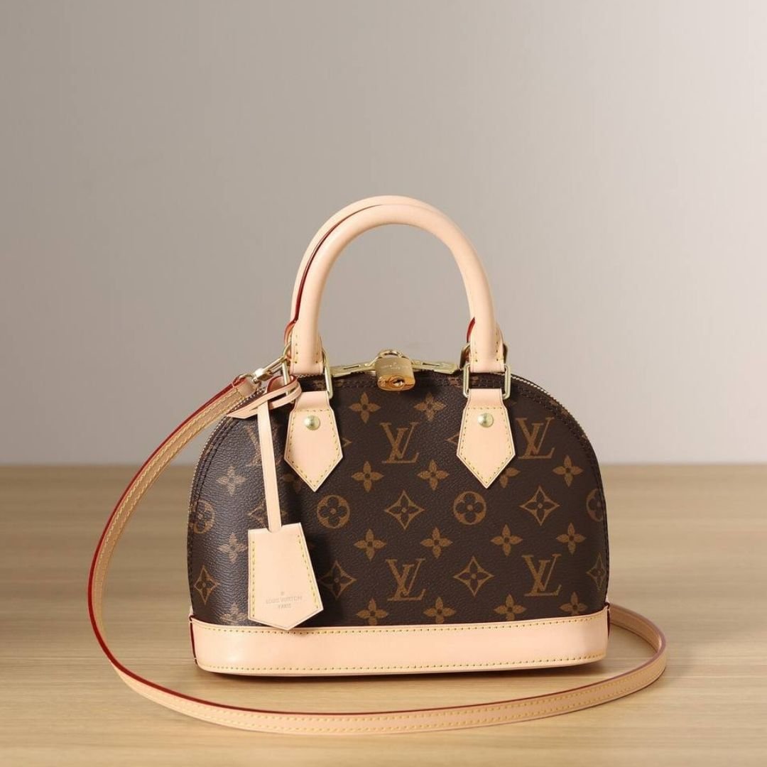 Louis Vuitton Alma BB Bag in Brown/Pink Monogram Canvas 25cm - Image 3