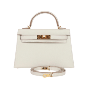 Hermès Kelly 20 bag in cream Togo leather with gold hardware