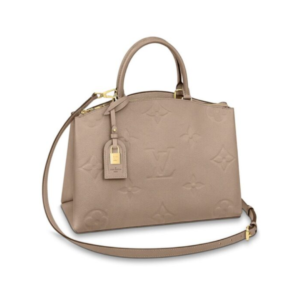 Louis Vuitton Grand Palais bag in beige Monogram Empreinte leather 34 cm