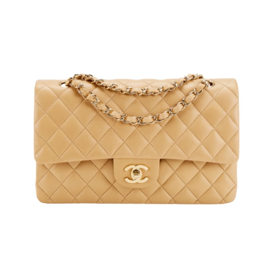 Chanel 11.12 Double Flap beige clair Jumbo bag 30 cm