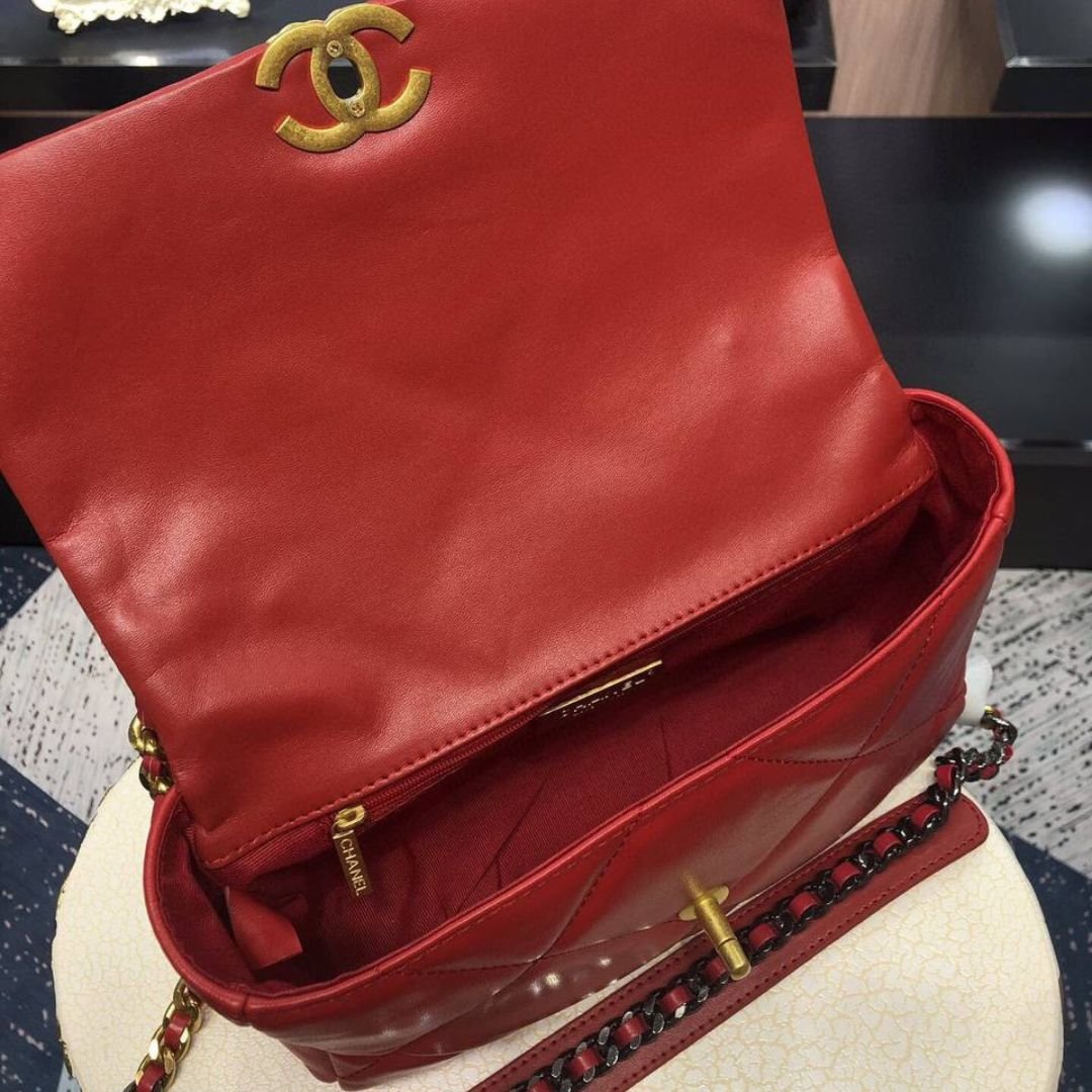 Chanel 19 red bag 30 cm - Image 6
