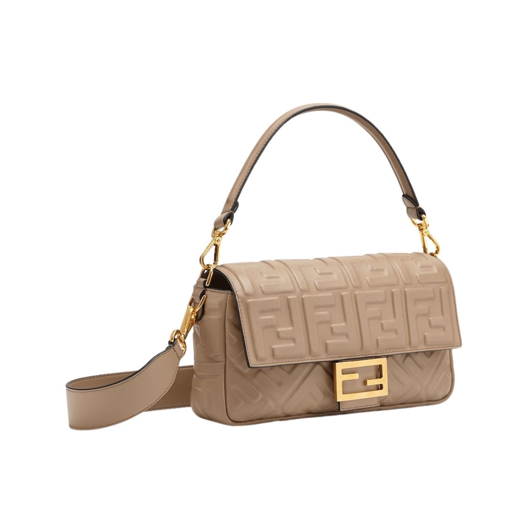 Fendi Baguette bag in taupe nappa leather 19 cm - Image 3