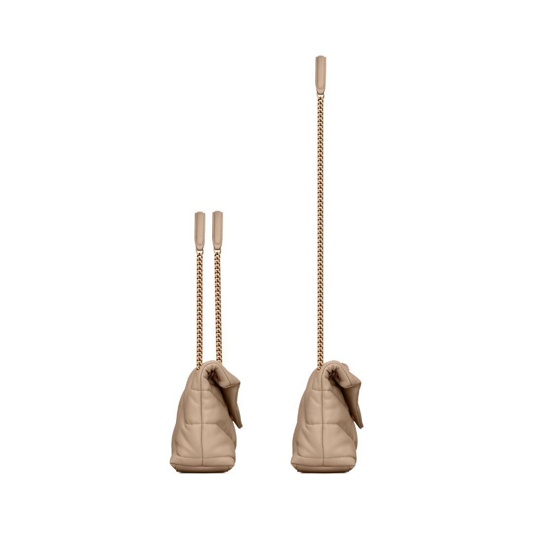 Saint Laurent Loulou Puffer Small bag in beige nappa 29 cm - Image 3