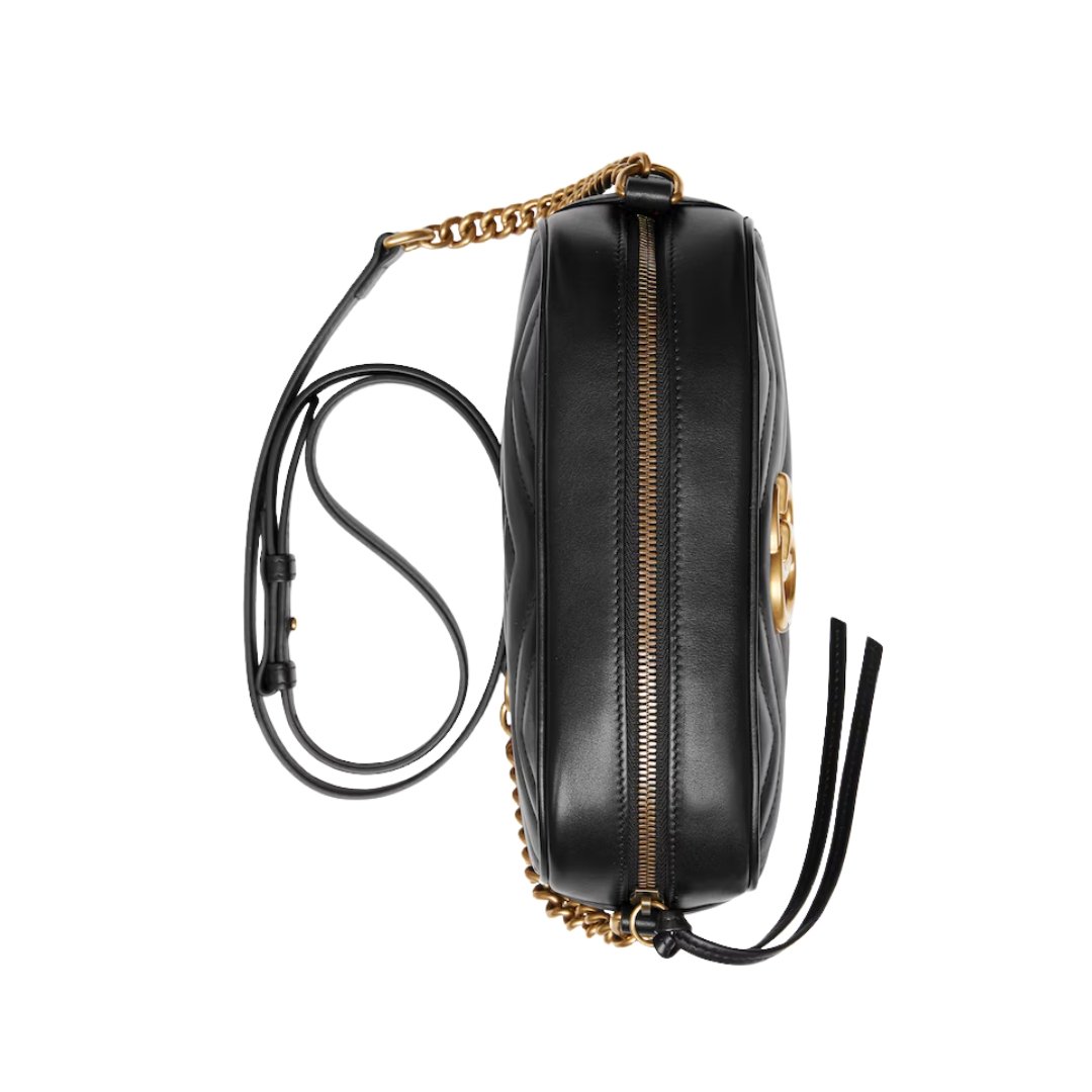 Gucci GG Marmont Camera Bag in Black Leather 24 cm - Image 3