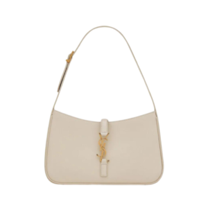 Saint Laurent Le 5 À 7 Hobo bag in ivory smooth leather 23 cm