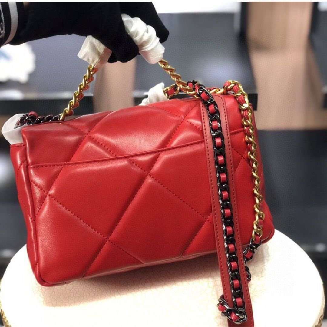 Chanel 19 red bag 30 cm - Image 4