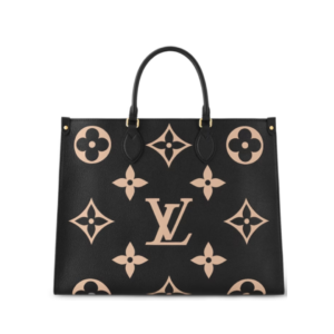 Louis Vuitton Onthego GM Monogram Empreinte bag black/beige 41 cm
