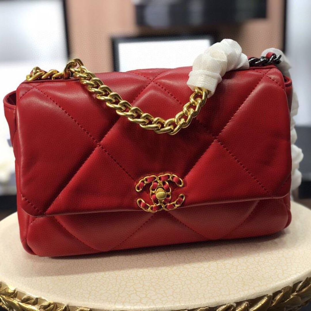 Chanel 19 red bag 30 cm - Image 3